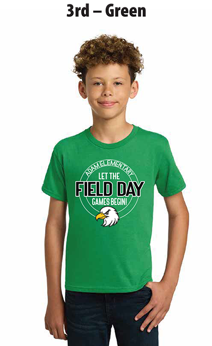 Third Grade - Green Field Day Shirt