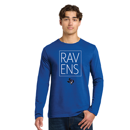 Anthony Stacked Design Long Sleeve Ringspun T-Shirt
