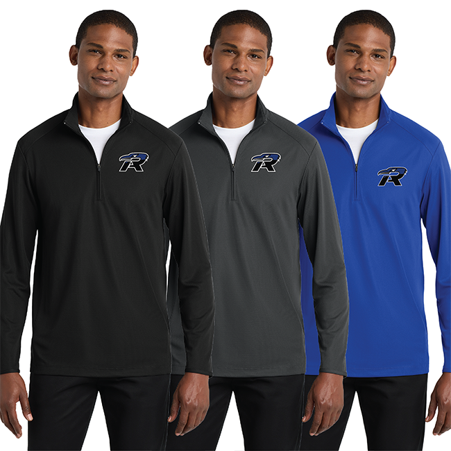 Anthony Men's Pinpoint Mesh 1/2 Zip
