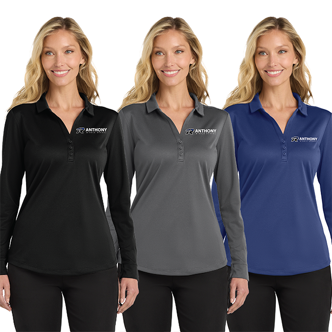 Anthony Lady's Long Sleeve Silk Touch Polo