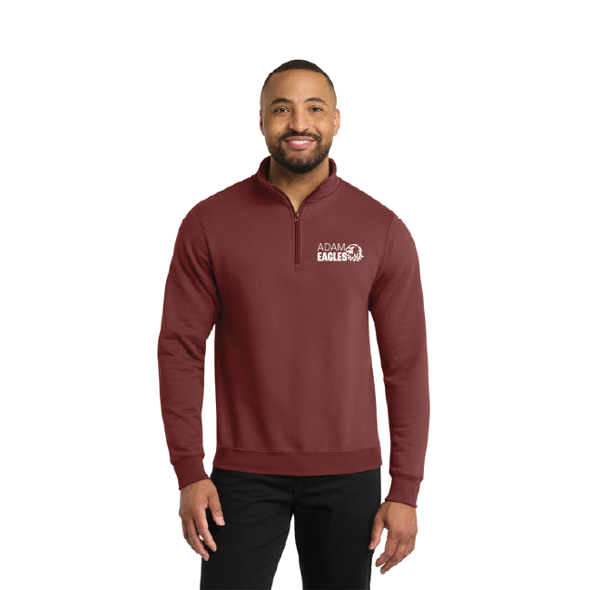 Port & Company Adam Elementary 1/4 Zip - Maroon